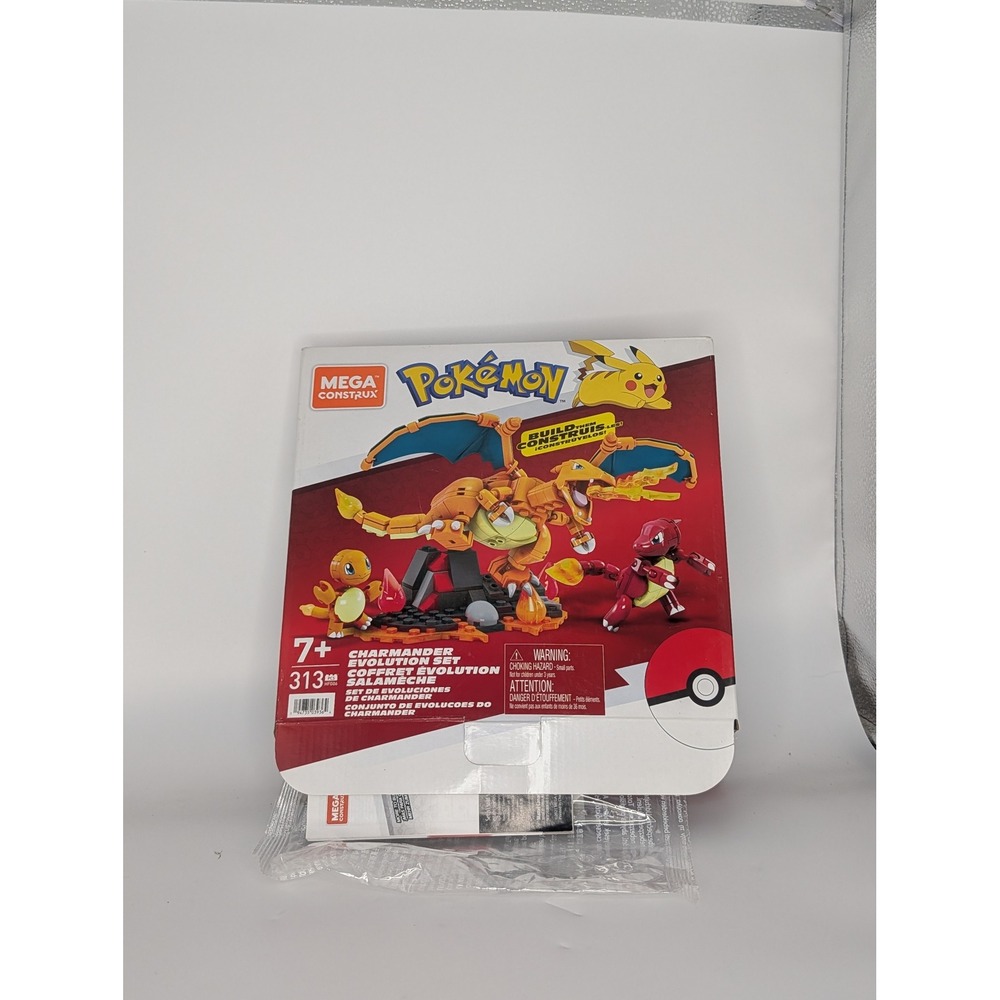 Mega Construx Pokemon Charizard Figure Only Charmander Evolution Set GFV85